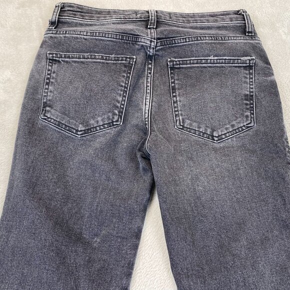 Free People Womans Jeans Size 25 High-Waisted Distressed Black Denim - Picture 10 of 10